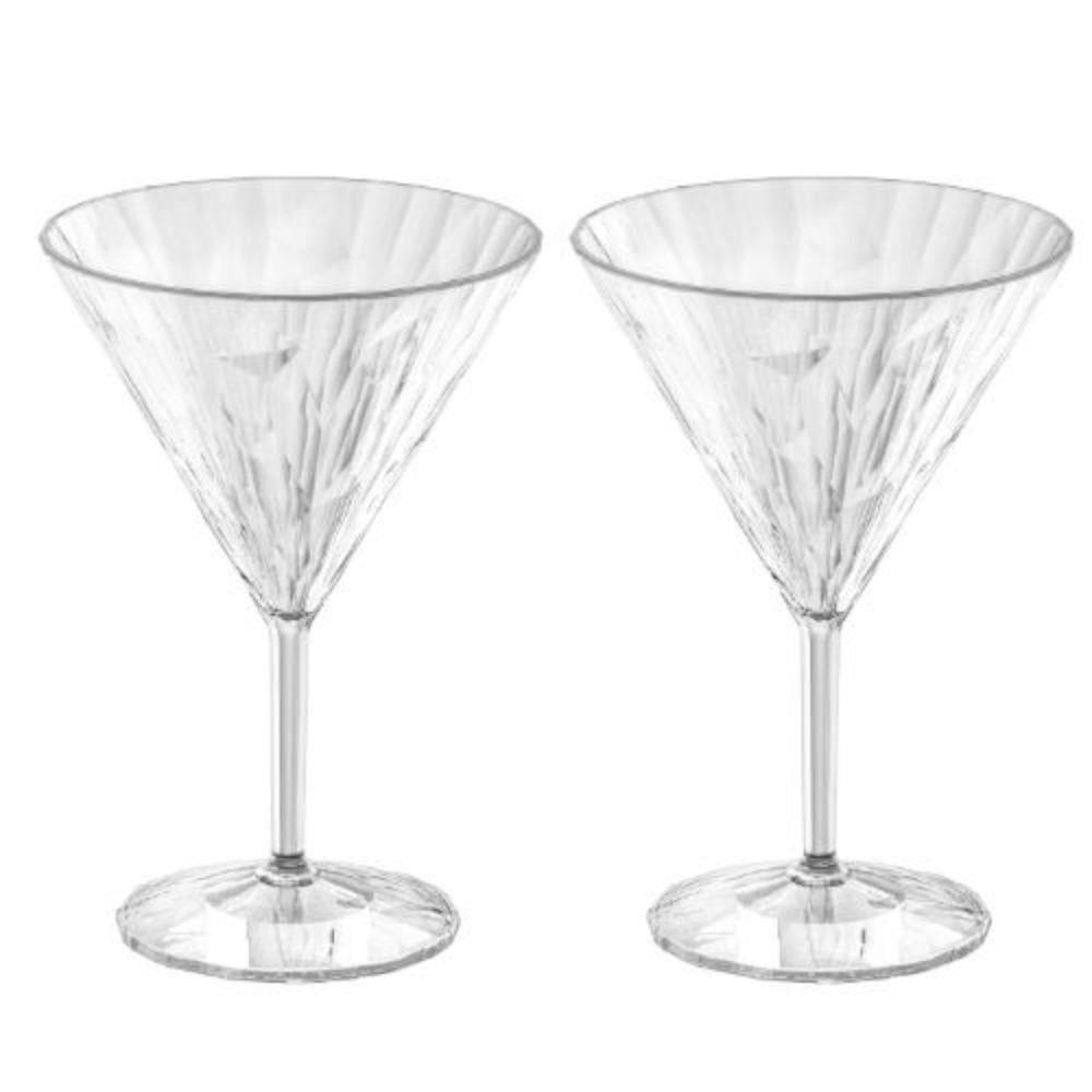 Koziol - Martiniglas, 0.25 L, Set van 2, Organic, Transparant - Koziol