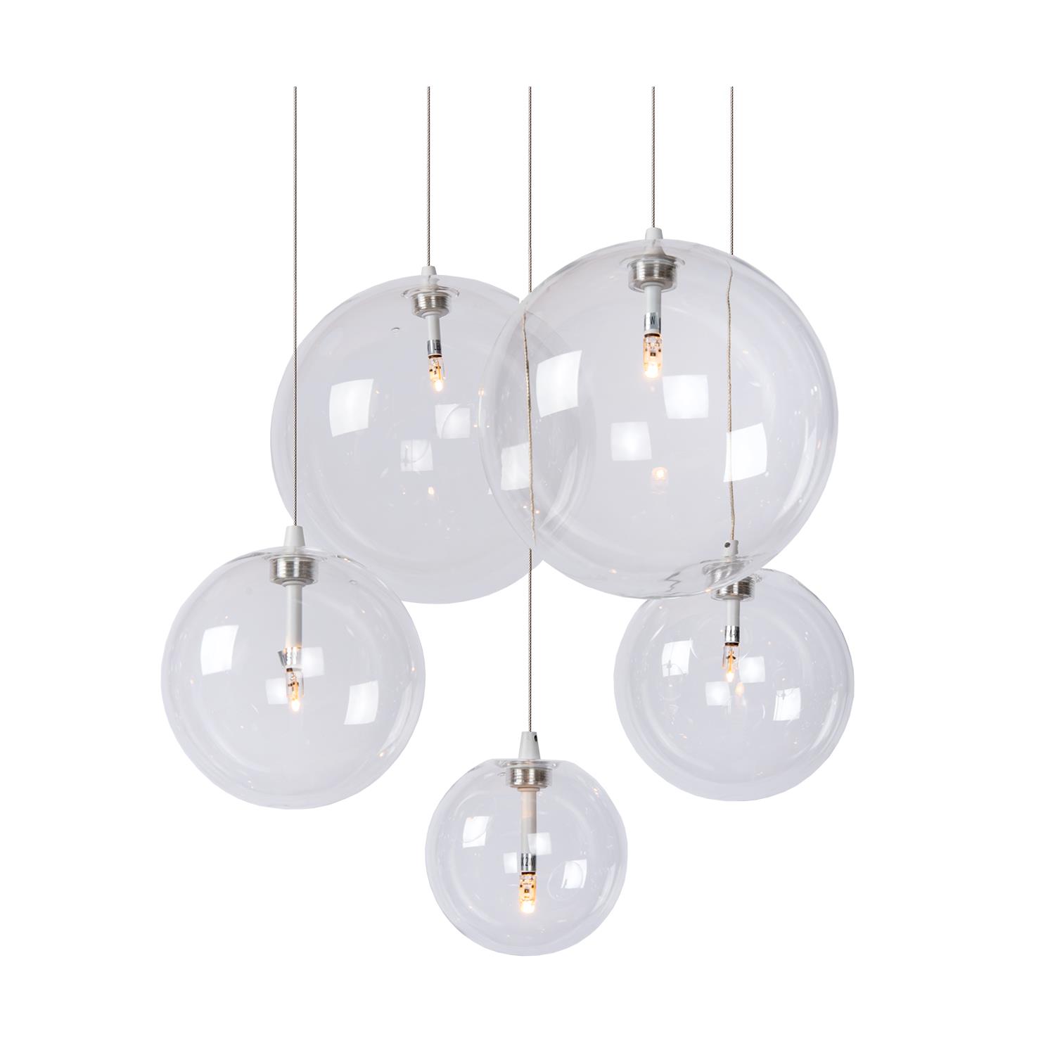 Atmooz Hanglamp Woonkamer Zwart Camau 5 White