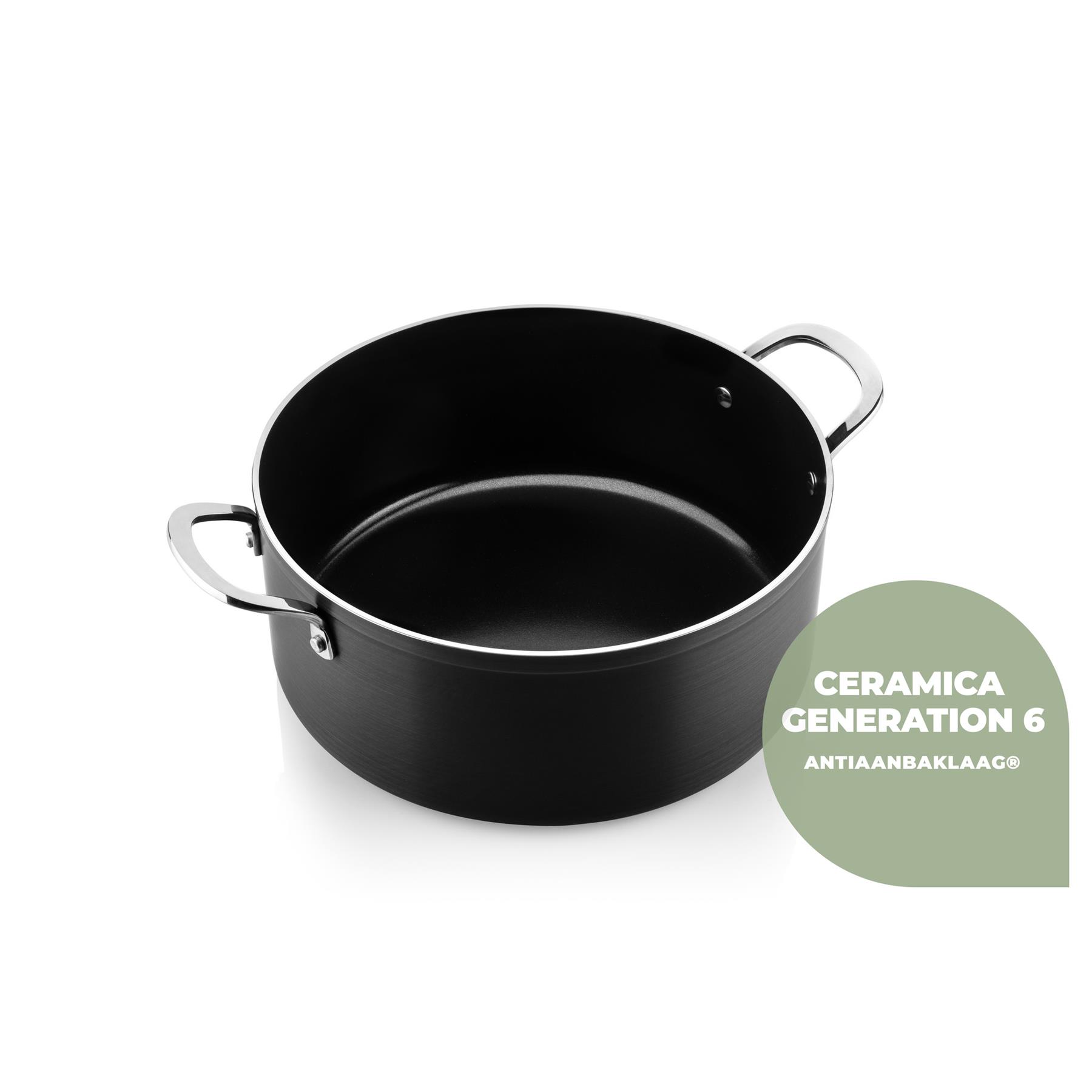 ISENVI Victoria Forged keramische kookpan 24 CM - RVS greep