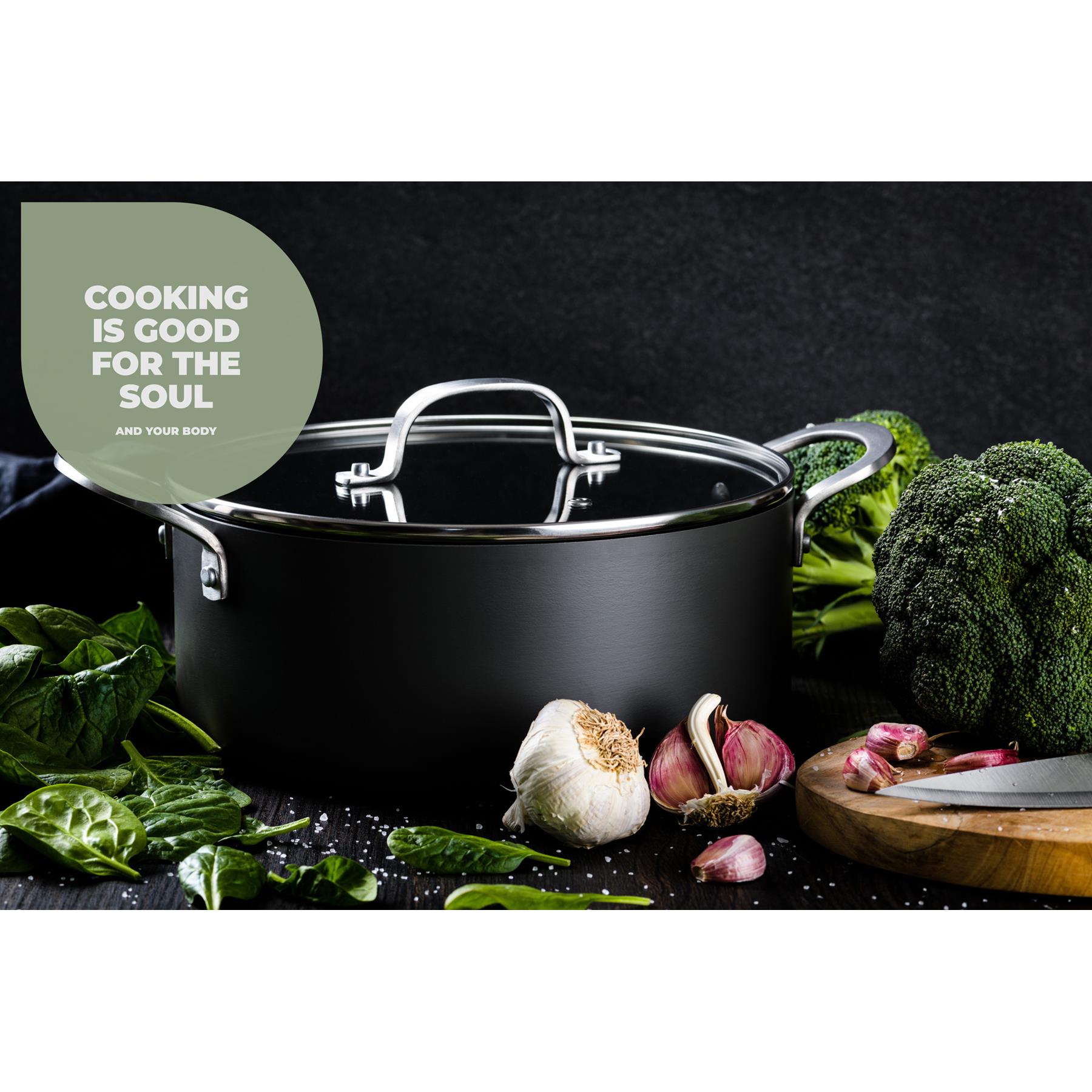 ISENVI Victoria Forged keramische kookpan 20 CM - RVS greep