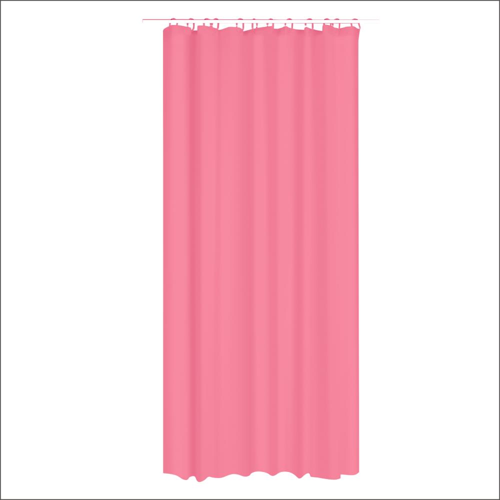 MARBEAUX Roze Douchegordijn met Ringen 180x200 cm Polyester
