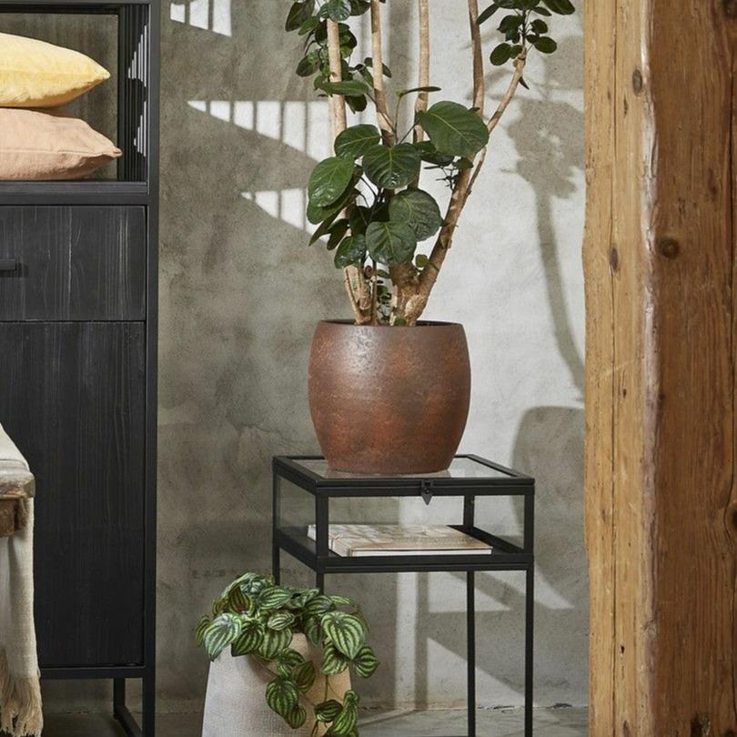Mica Decorations plantenpot - roest|terracotta bruin - H22xD24cm