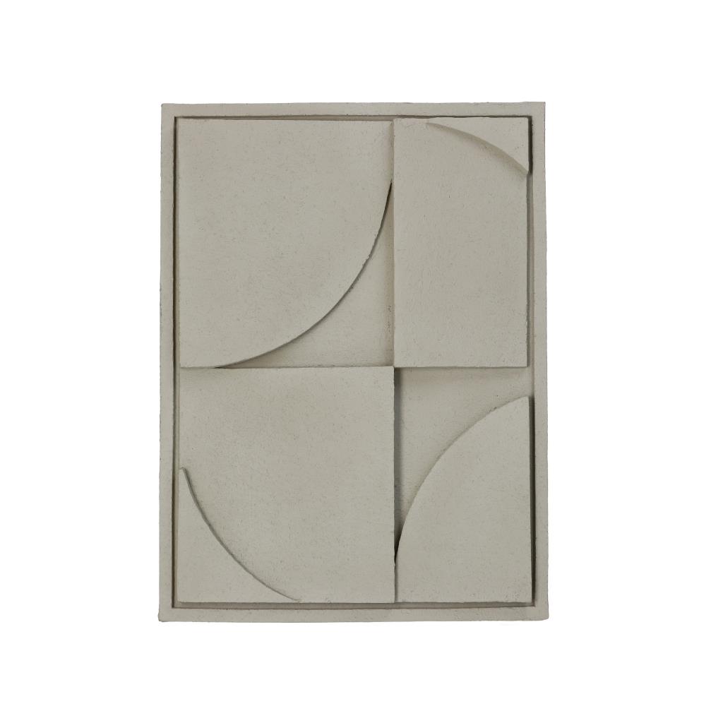 HD Collection Wanddeco D Abstract - Beige|Creme - Polystone