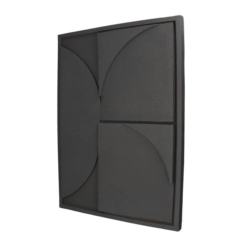 HD Collection Wanddeco D Abstract - Grijs - Polystone