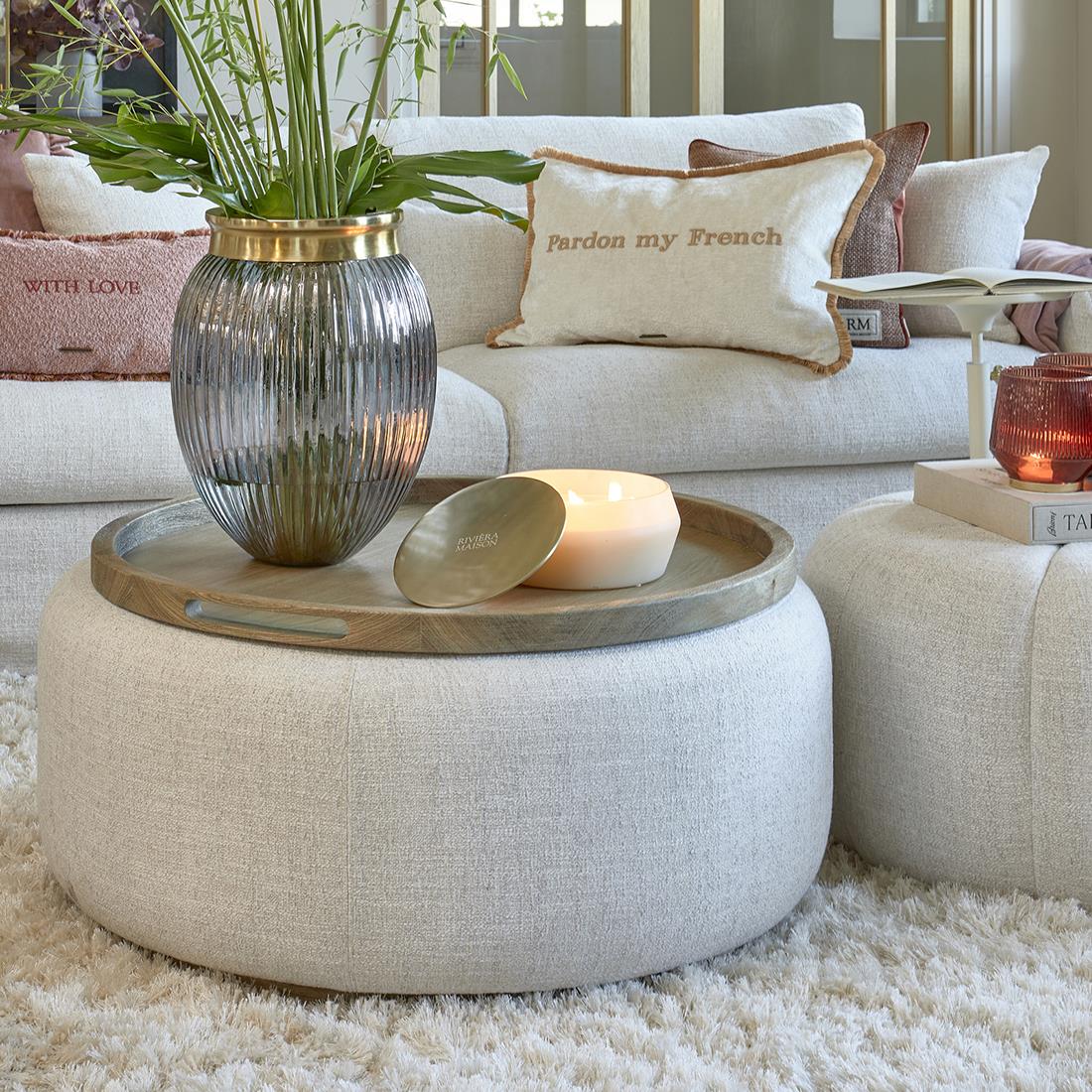 Riviera Maison Geurkaars wit, met deksel - RM Scented - Paraffine