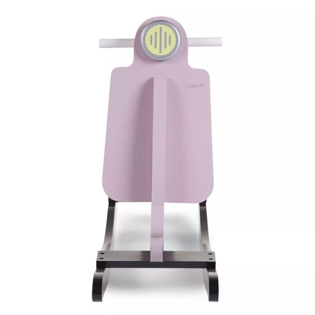 CHILDWOOD Hobbelscooter roze en zwart CWRSP