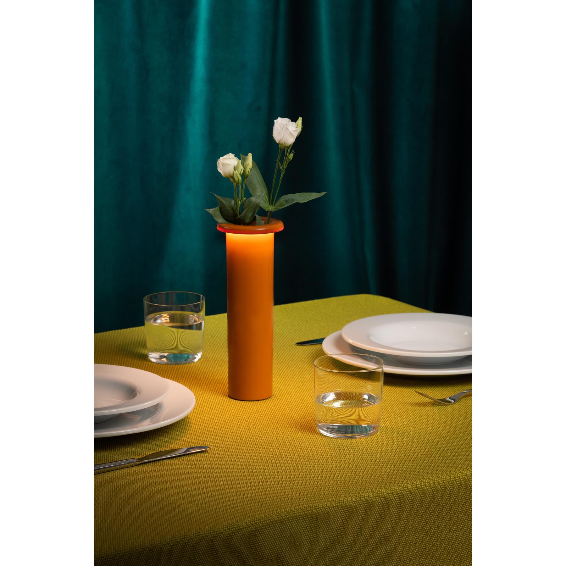 Magis Bouquet tafellamp LED oplaadbaar bordeaux