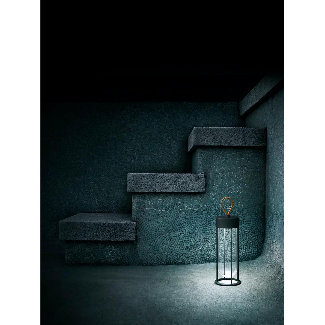 Flos InVitro Unplugged tafellamp LED oplaadbaar zwart