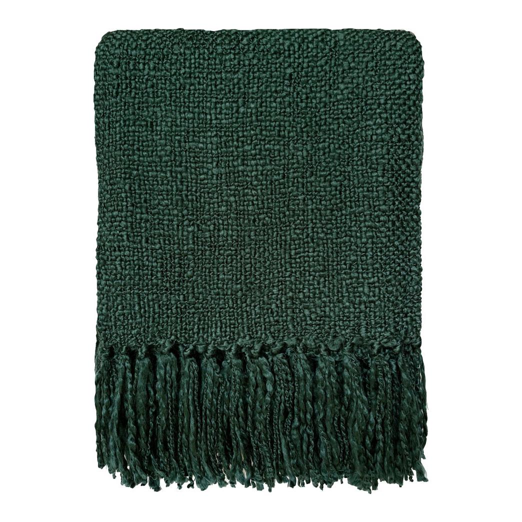  Malagoon Forest Green Solid Plaid 125 x 150 cm