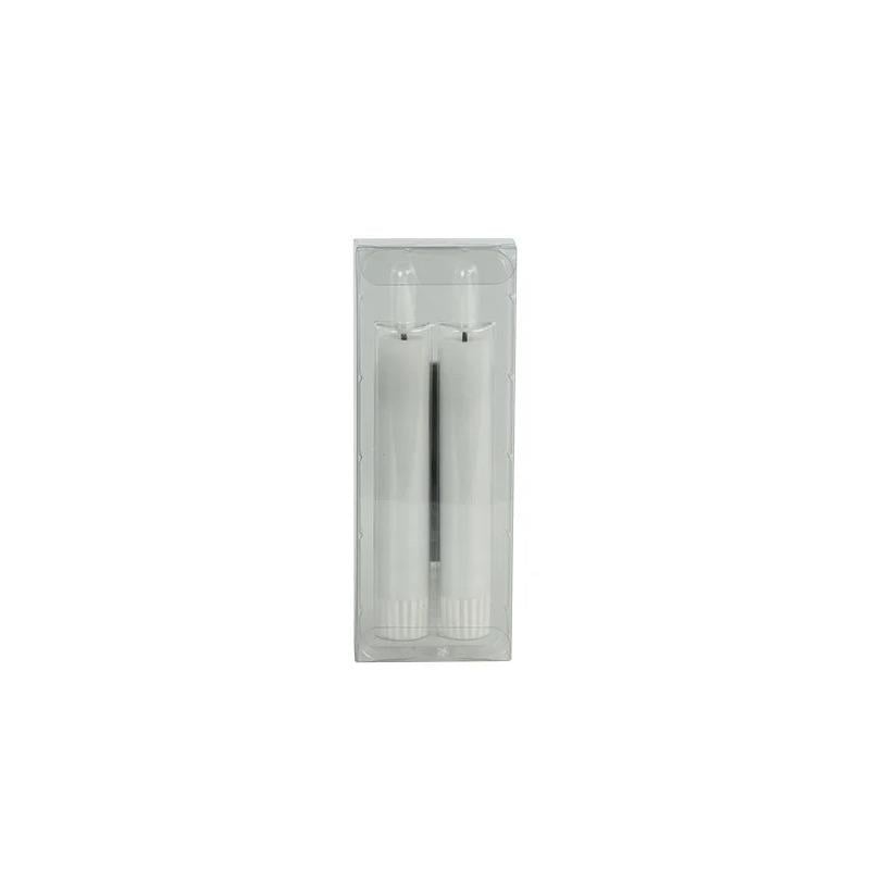 Countryfield Led kaarsen|dinerkaarsen - 2x stuks - wit - 15 cm