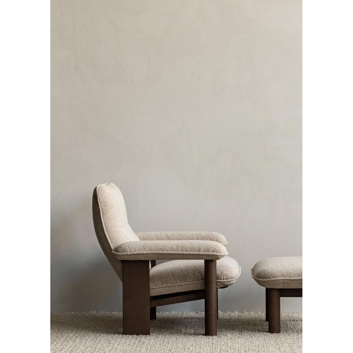 Audo Copenhagen Brasilia fauteuil donker eiken Sheepskin Root