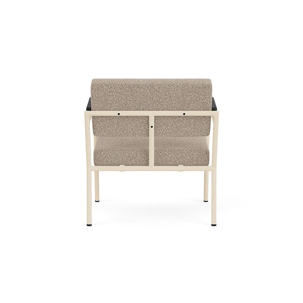 FÉST Monday fauteuil met amleuning sand|zwart Royal 160 magnolia
