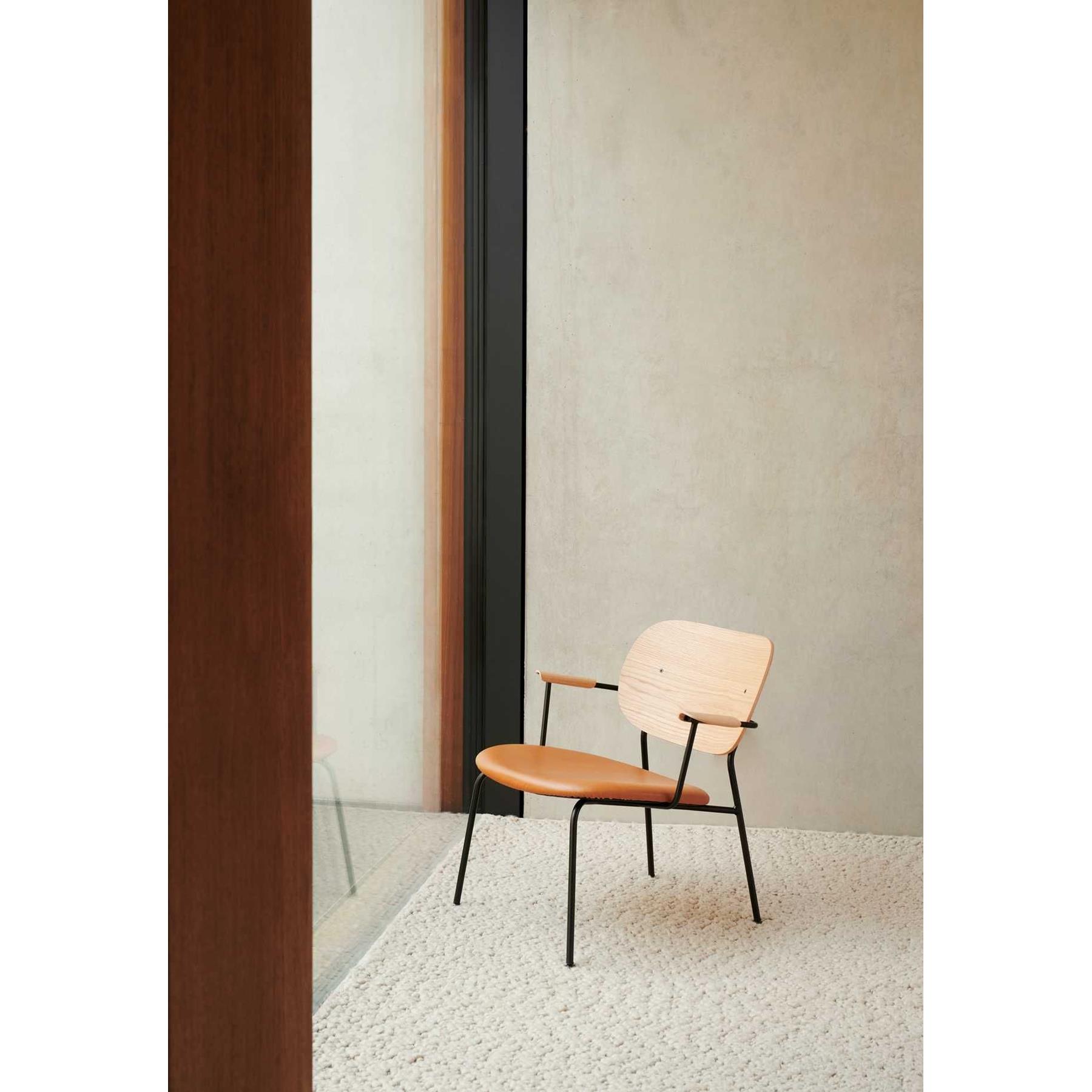 Audo Copenhagen Co fauteuil zitting leder Dakar 0842 donker eiken