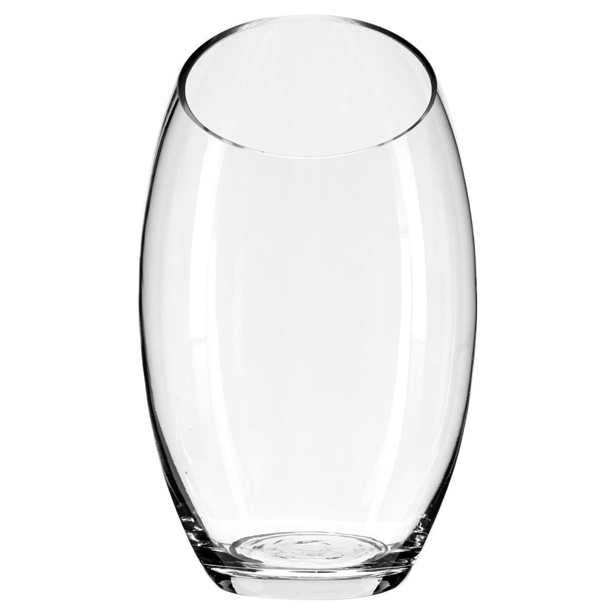 Atmosphera vaas Ovaal transparant glas H23 x D14 cm kopen