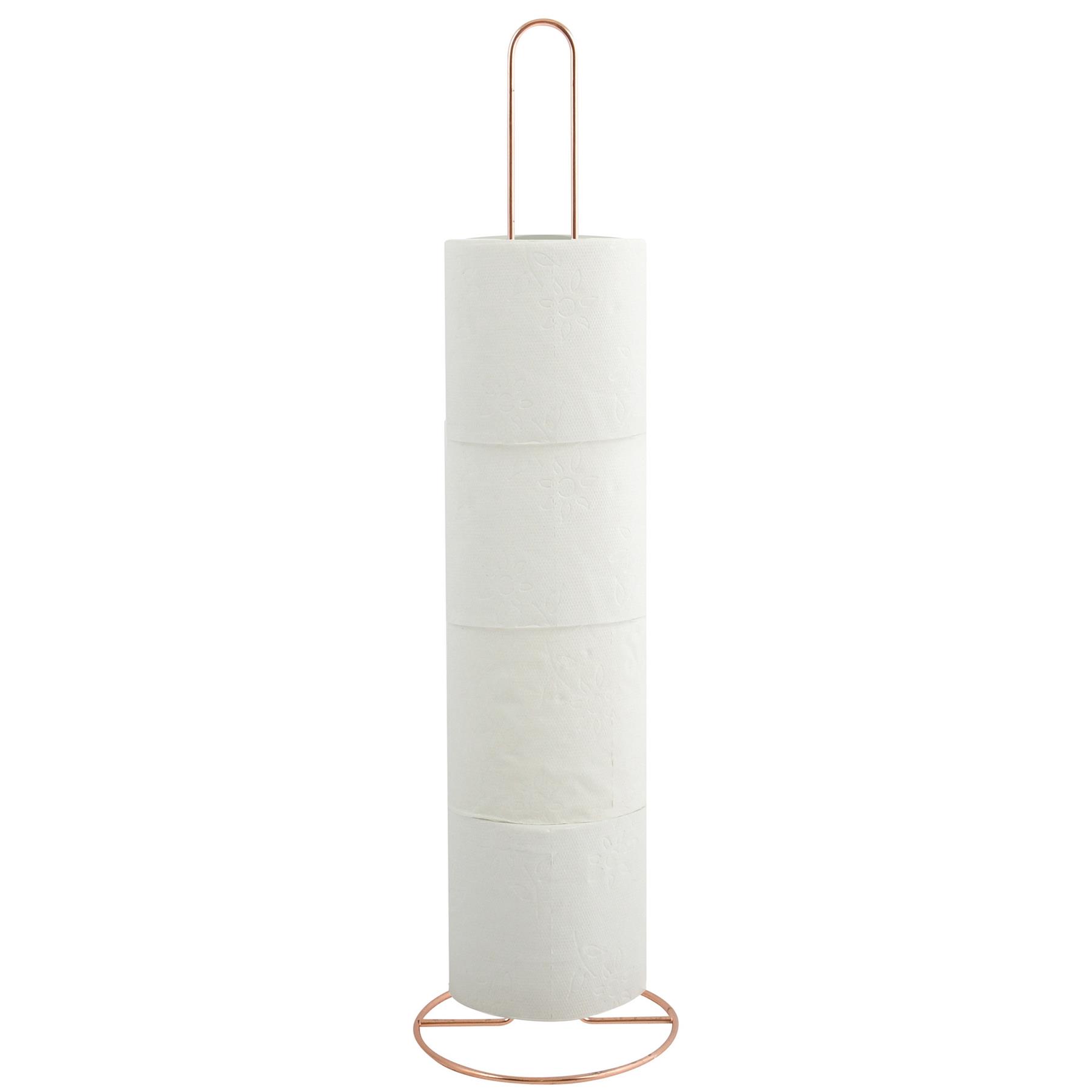 MSV Wc|toiletrolhouder reservoir - metaal - koper kleur - 50 cm