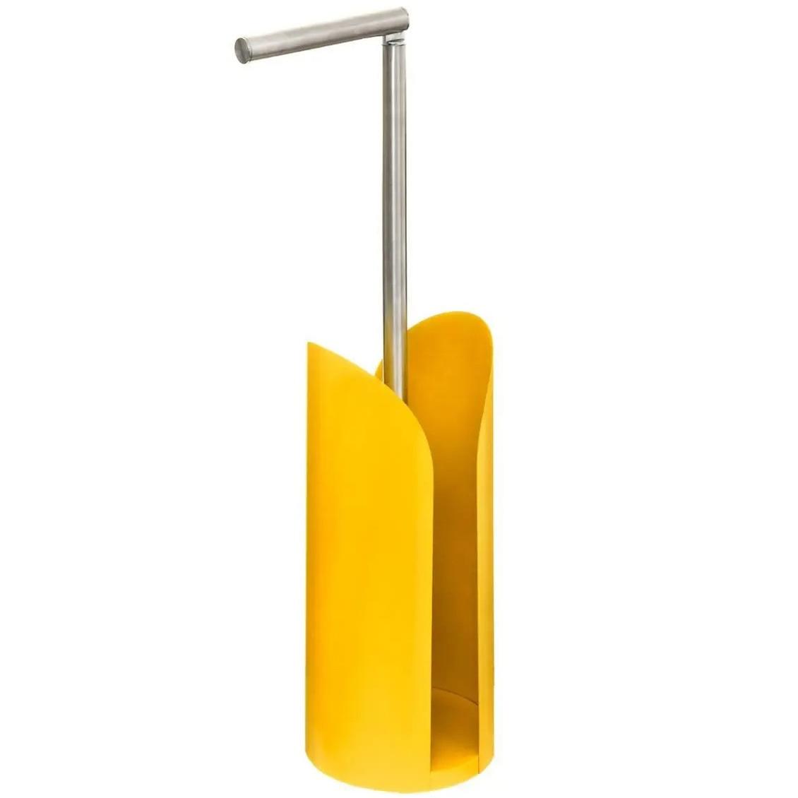 5five Toiletrolhouder - reservoir - geel - flexibele stang
