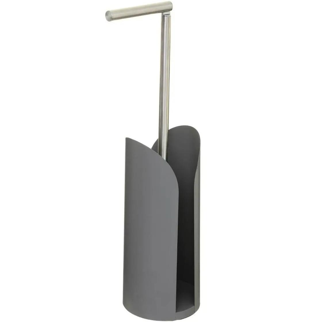 5five Toiletrolhouder - reservoir - grijs - flexibele stang