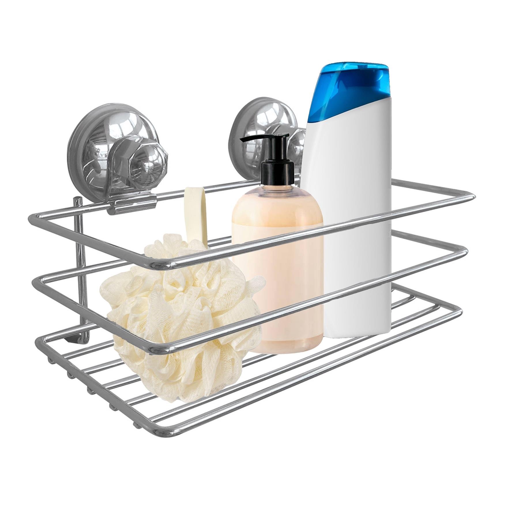 MSV doucherekje - zilver - 20 x 12 cm - metaal