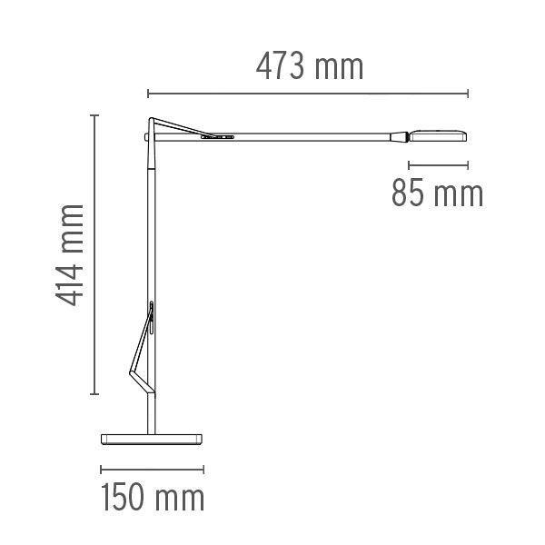 Flos Kelvin Edge bureaulamp LED zwart