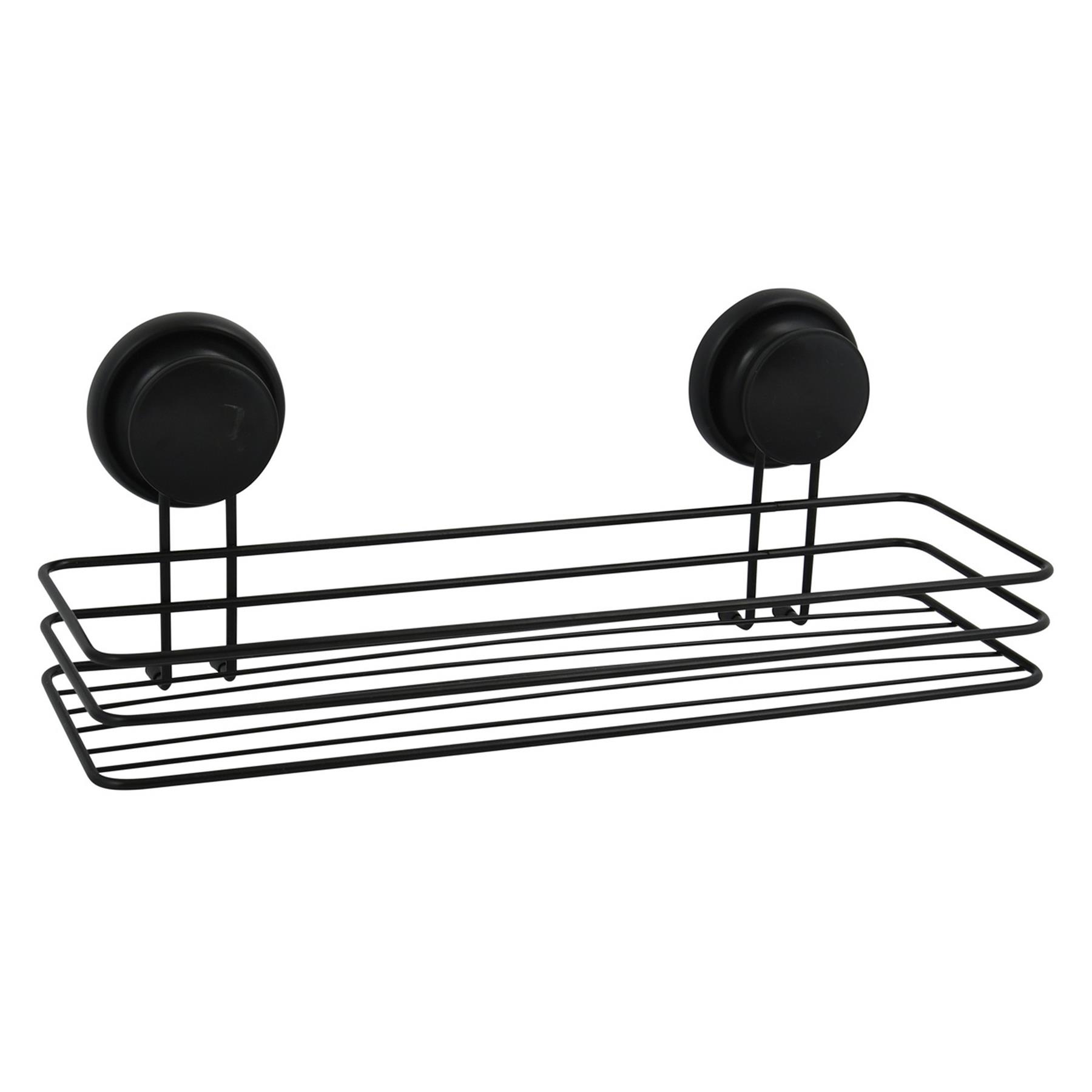 MSV doucherekje zwart 35 x 14 cm 10 kg metaal kopen? Shop bij fonQ!