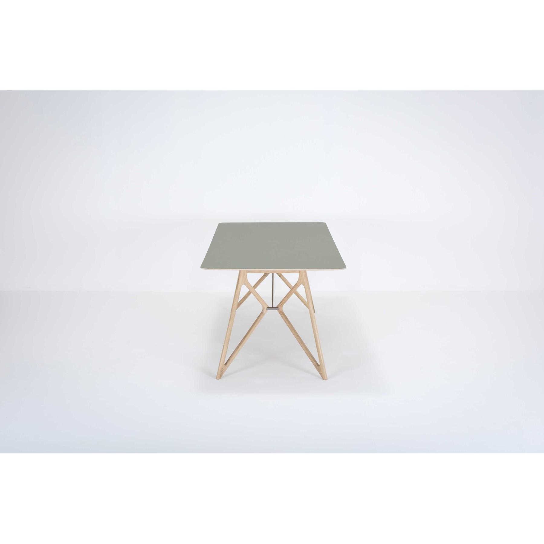 Gazzda Tink Tafel linoleum 220x90 whitewash Dark Olive