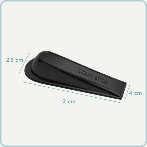 Nordix Deurstopper Deurklem  4-delig Binnen Zwart Deurvastzetter De...
