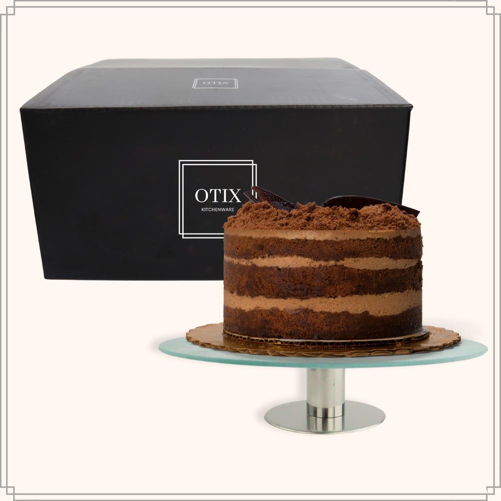 OTIX Taartplateau Luxe Glas Met Voet Draaibaar Taartschaal Taartbor...