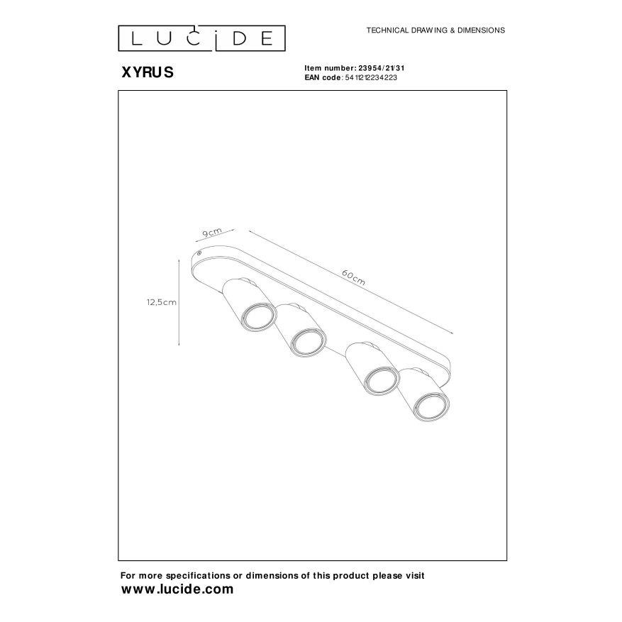 Lucide XYRUS Plafondspot - Wit