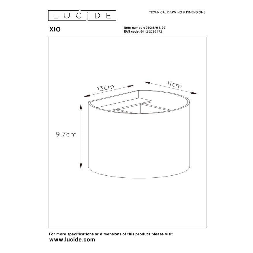 Lucide XIO Wandlamp - Roest bruin