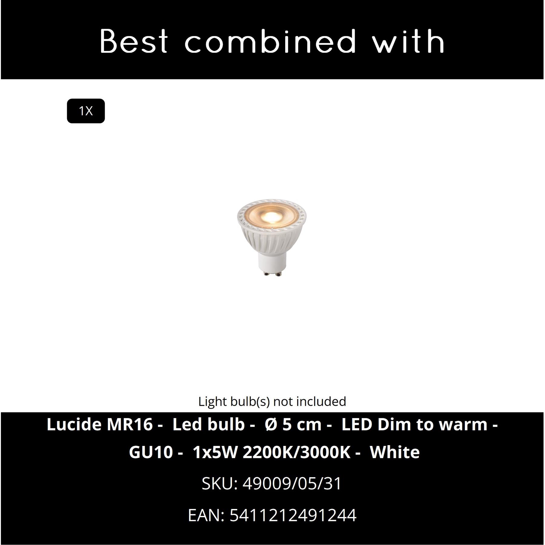 Lucide TUBE Plafondspot - Wit
