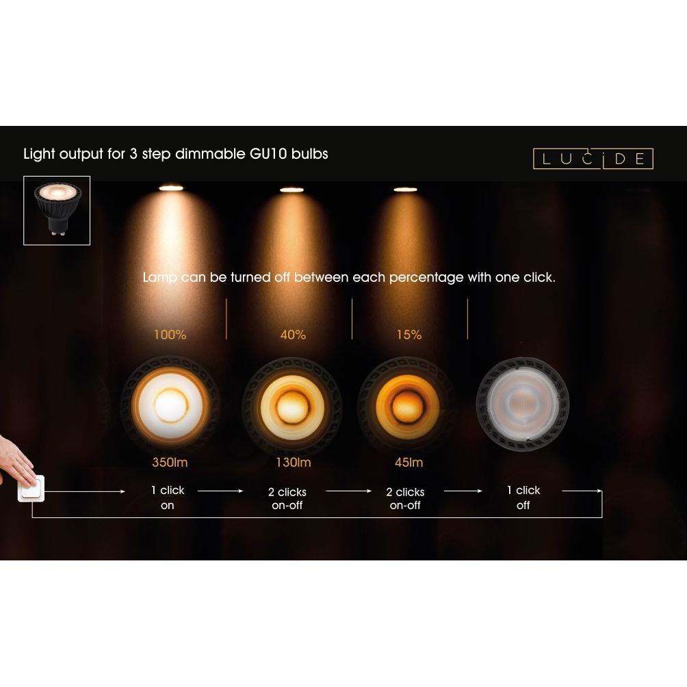 Lucide MR16 - Led bulb - Ø 5 cm - LED Dim to warm - GU10 - 1x5W 2200K/3000K  - Black