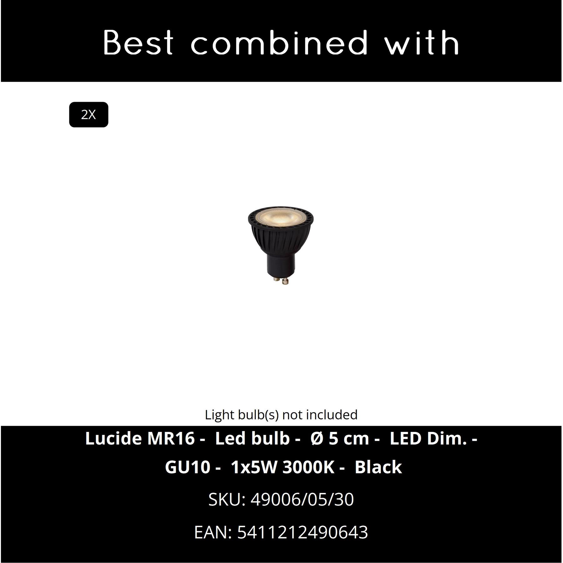 Lucide MR16 - Led bulb - Ø 5 cm - LED Dim to warm - GU10 - 1x5W