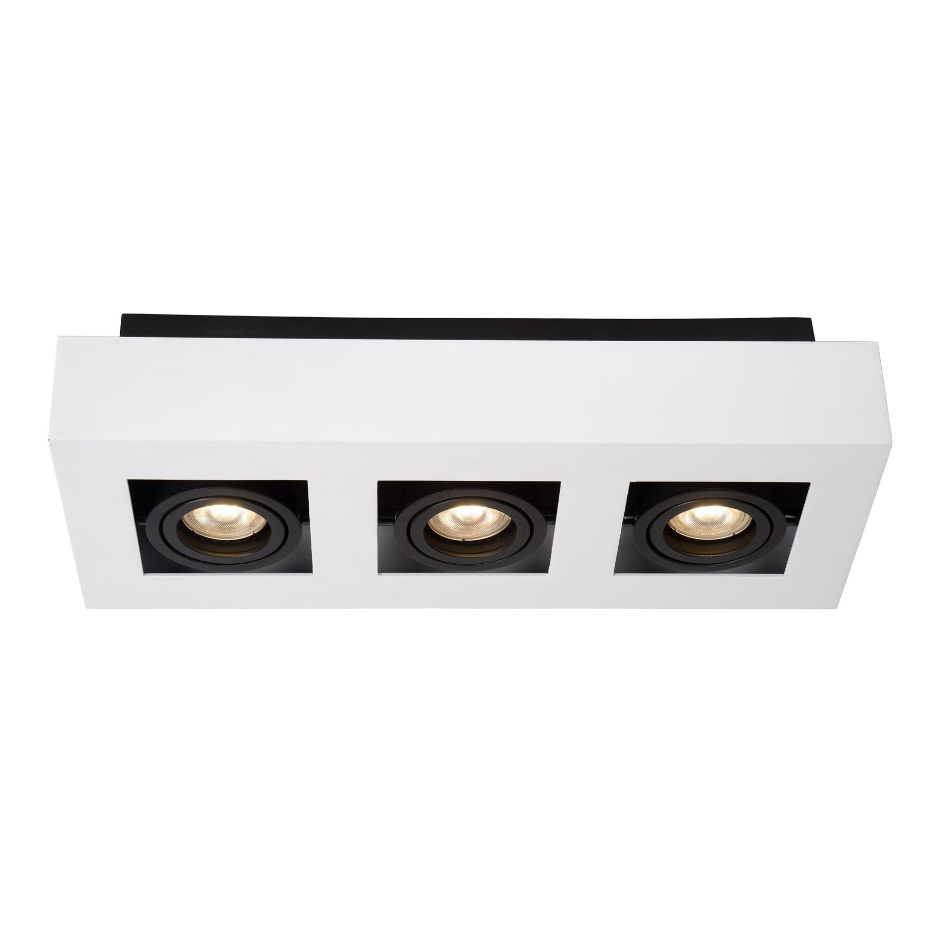 Lucide XIRAX Plafondspot - Wit - 3 x GU10