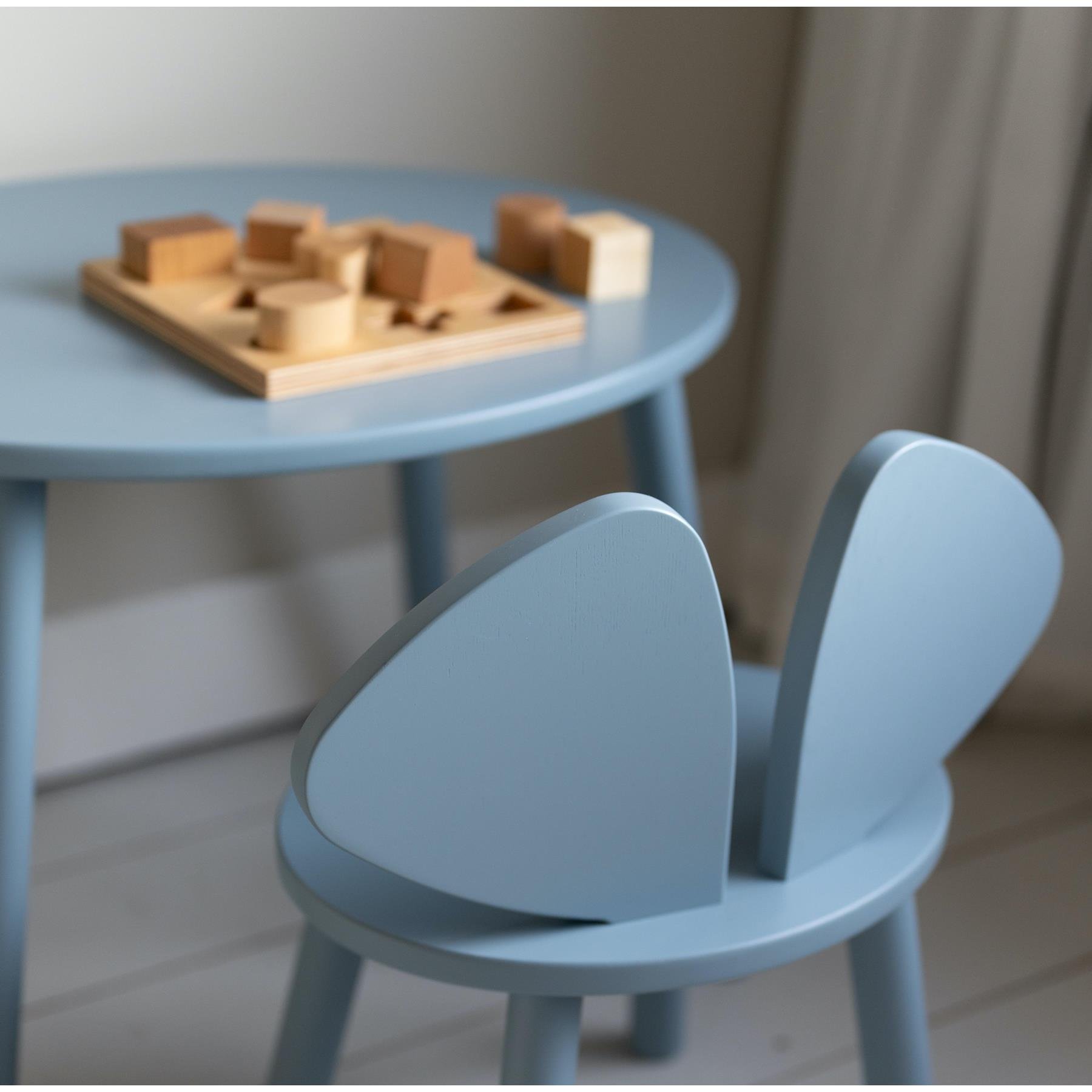 Nofred Mouse kinderstoel + kindertafel set rosa