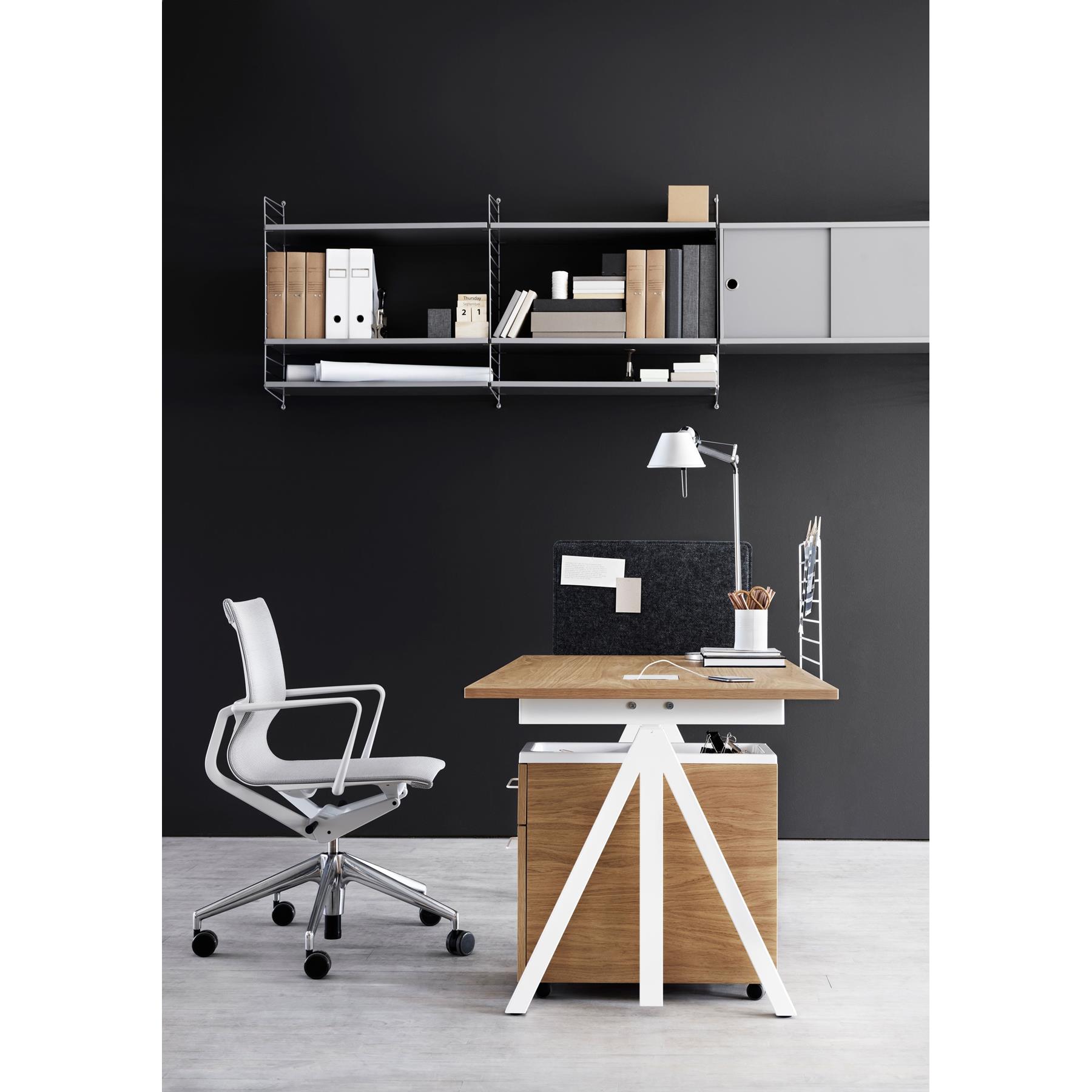 Artemide Tolomeo Micro bureaulamp retrofit rood
