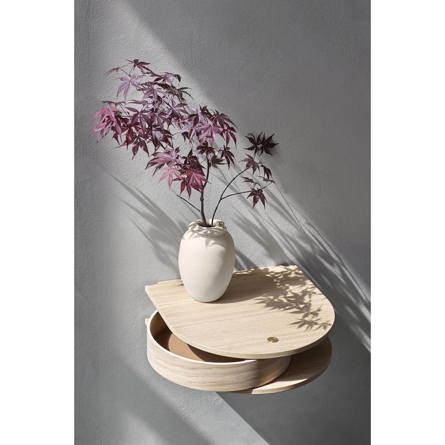 Northern Valet wand console tafel small 37x37 licht eiken