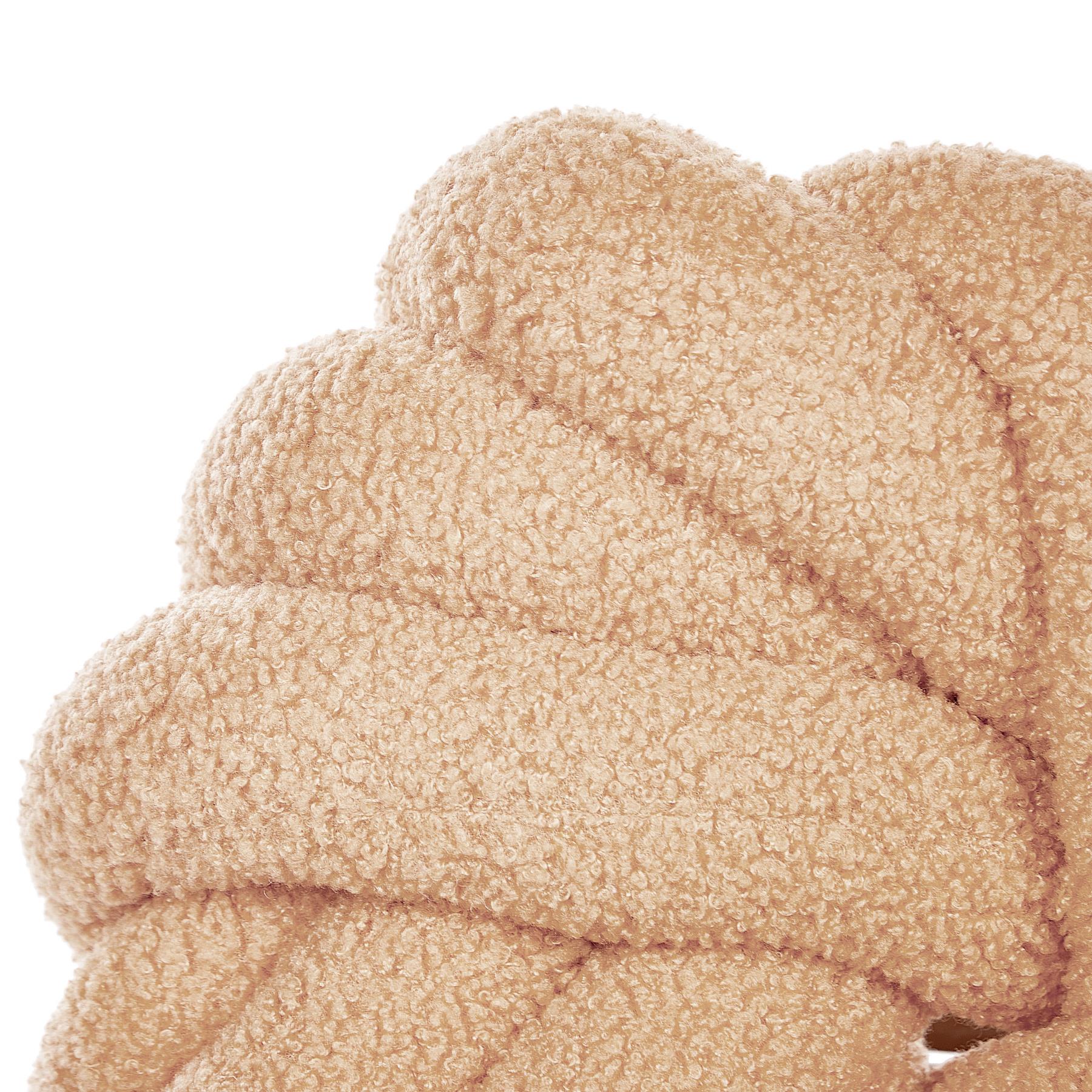 Beliani - AKOLA - Sierkussen - Beige - 31 x 31 cm - Bouclé