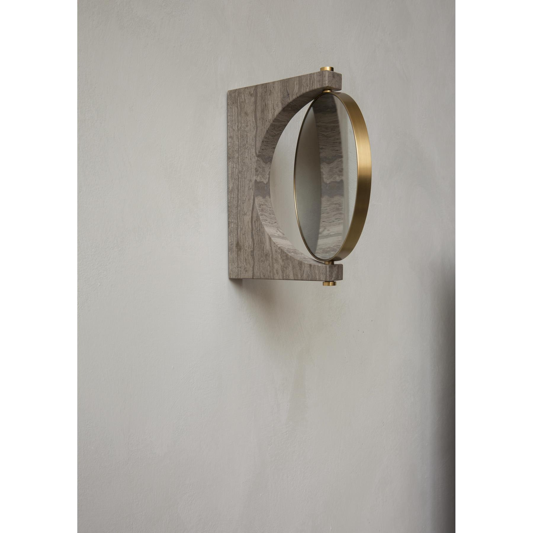Audo Copenhagen Pepe spiegel wand Ø16 Black Marquina