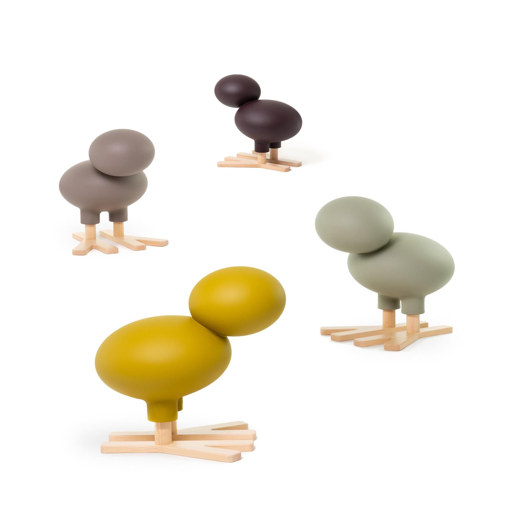 Magis Happy Bird decoratie donkerpaars