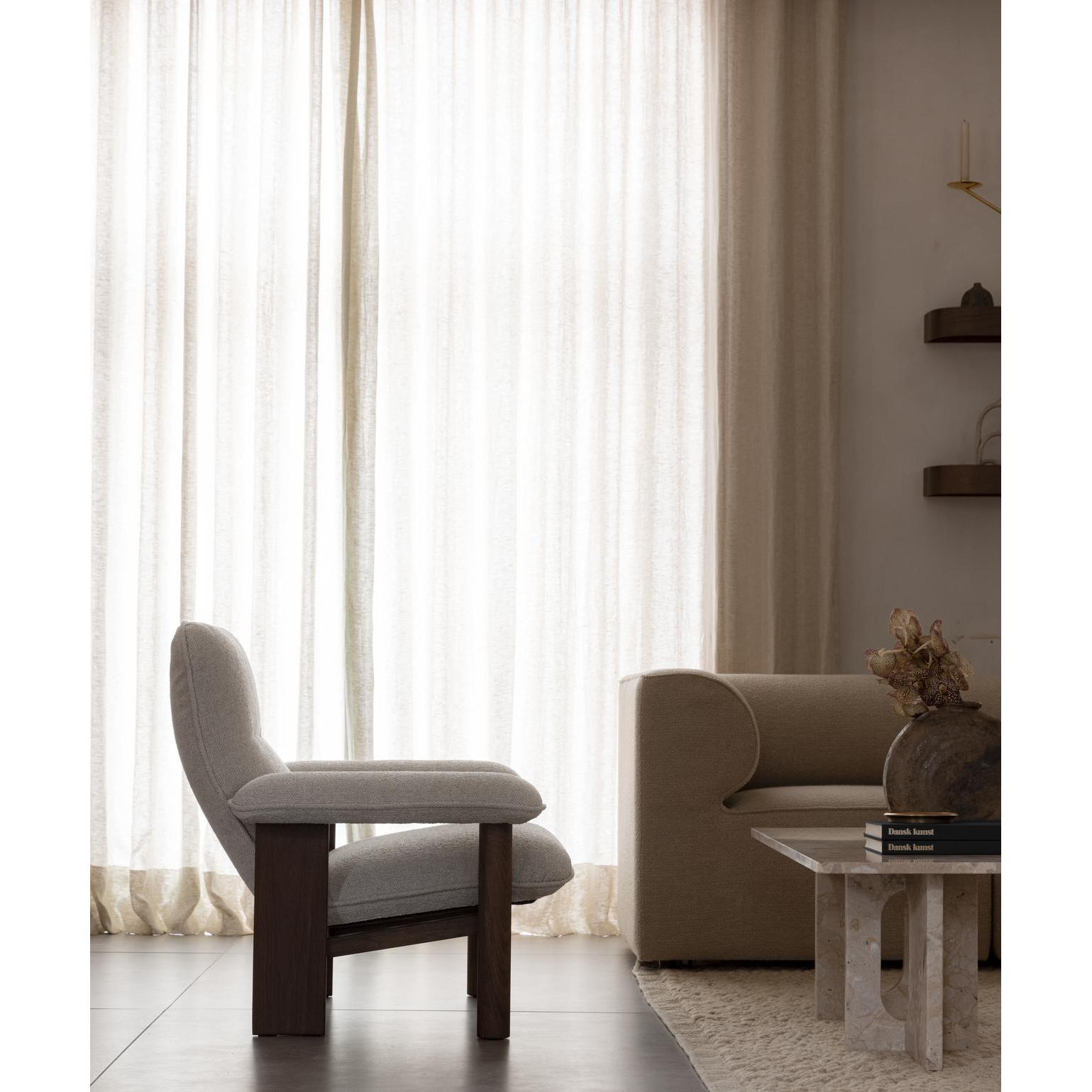 Audo Copenhagen Brasilia fauteuil donker eiken Sheepskin Root