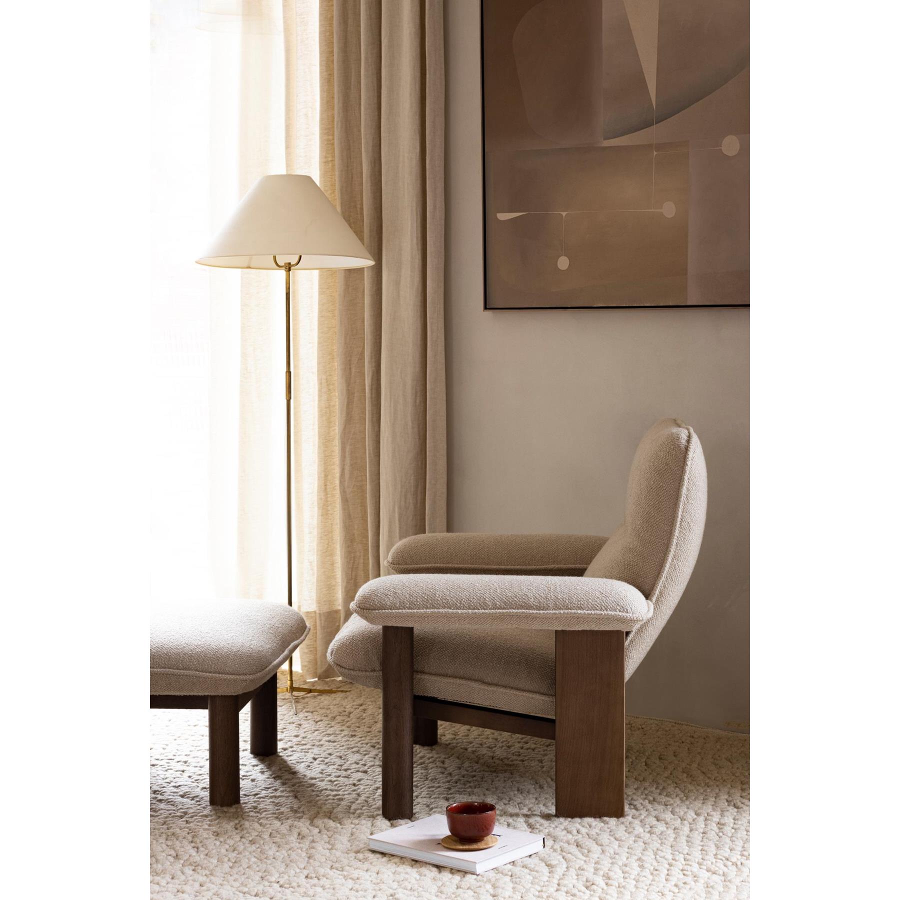 Audo Copenhagen Brasilia fauteuil donker eiken Sheepskin Root