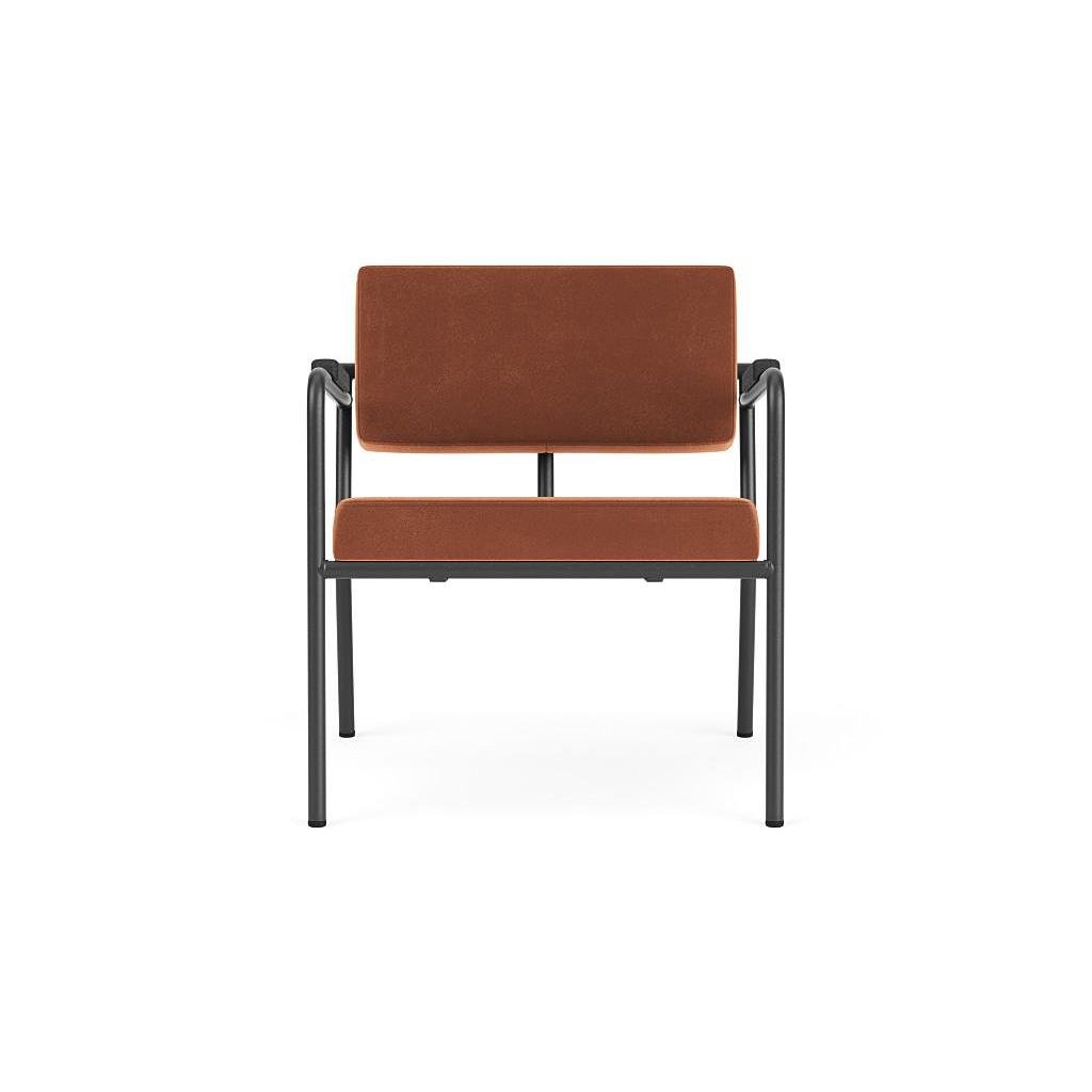 FÉST Monday fauteuil met amleuning zwart|zwart Royal 160 magnolia