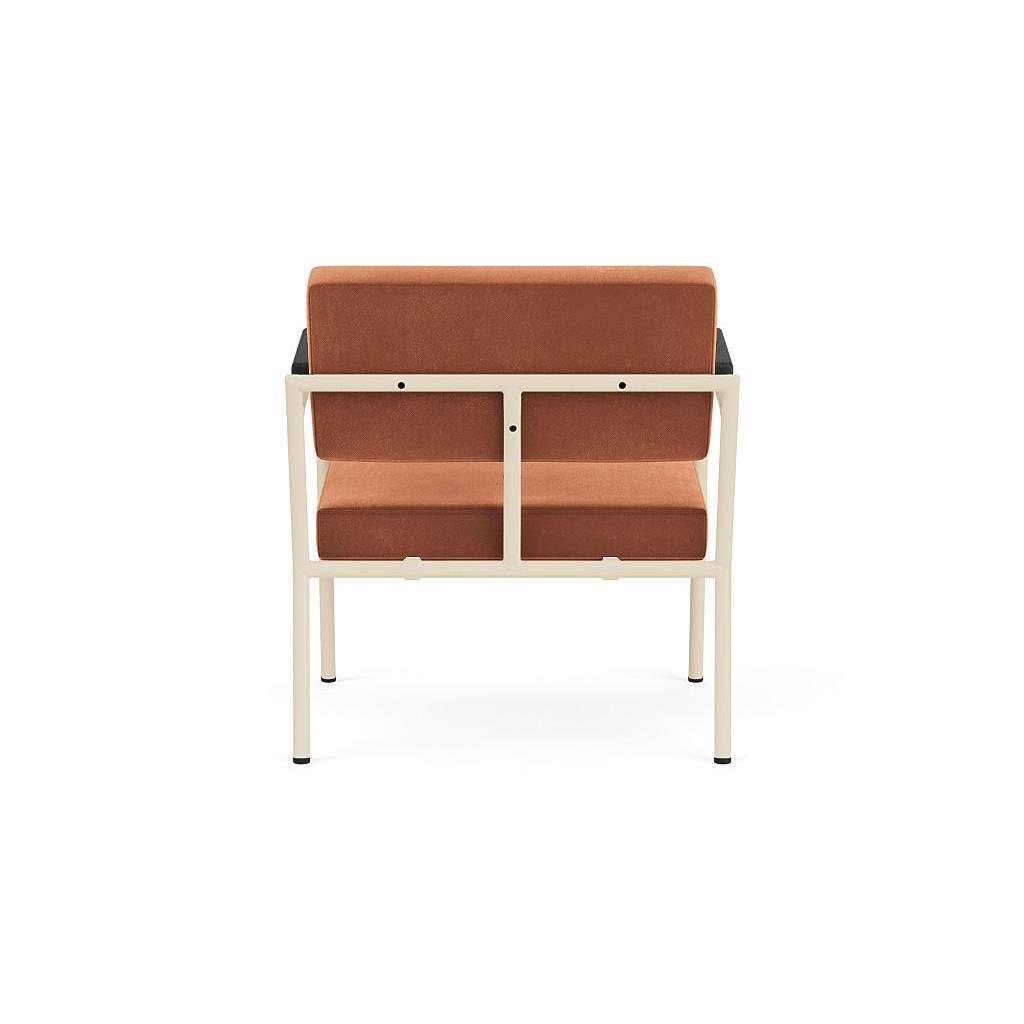 FÉST Monday fauteuil met amleuning sand|zwart Royal 160 magnolia