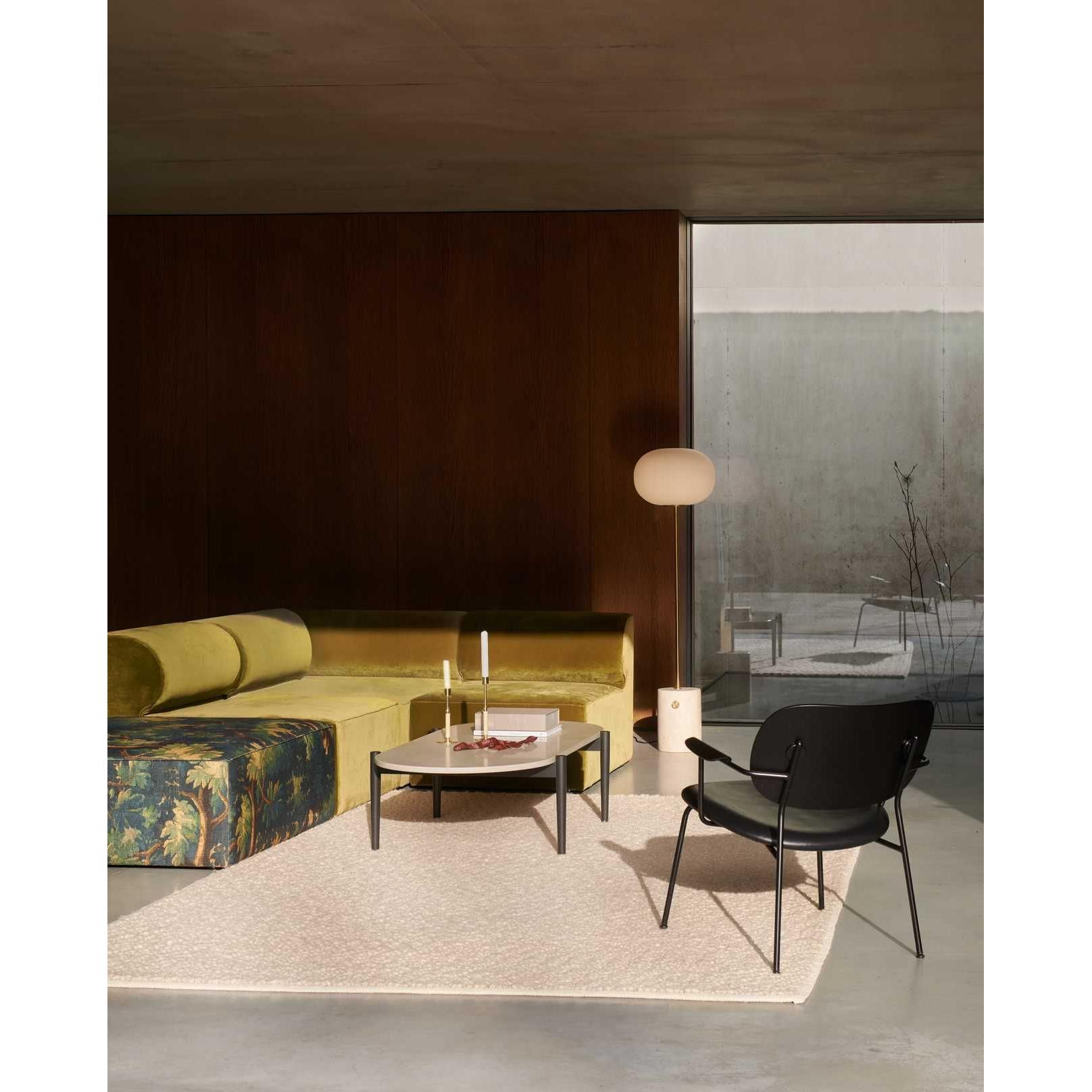 Audo Copenhagen Co fauteuil zitting leder Dakar 0842 donker eiken