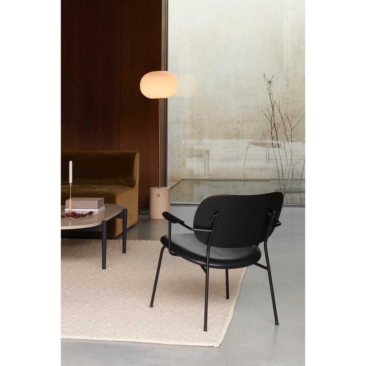 Audo Copenhagen Co fauteuil zitting leder Dakar 0842 donker eiken