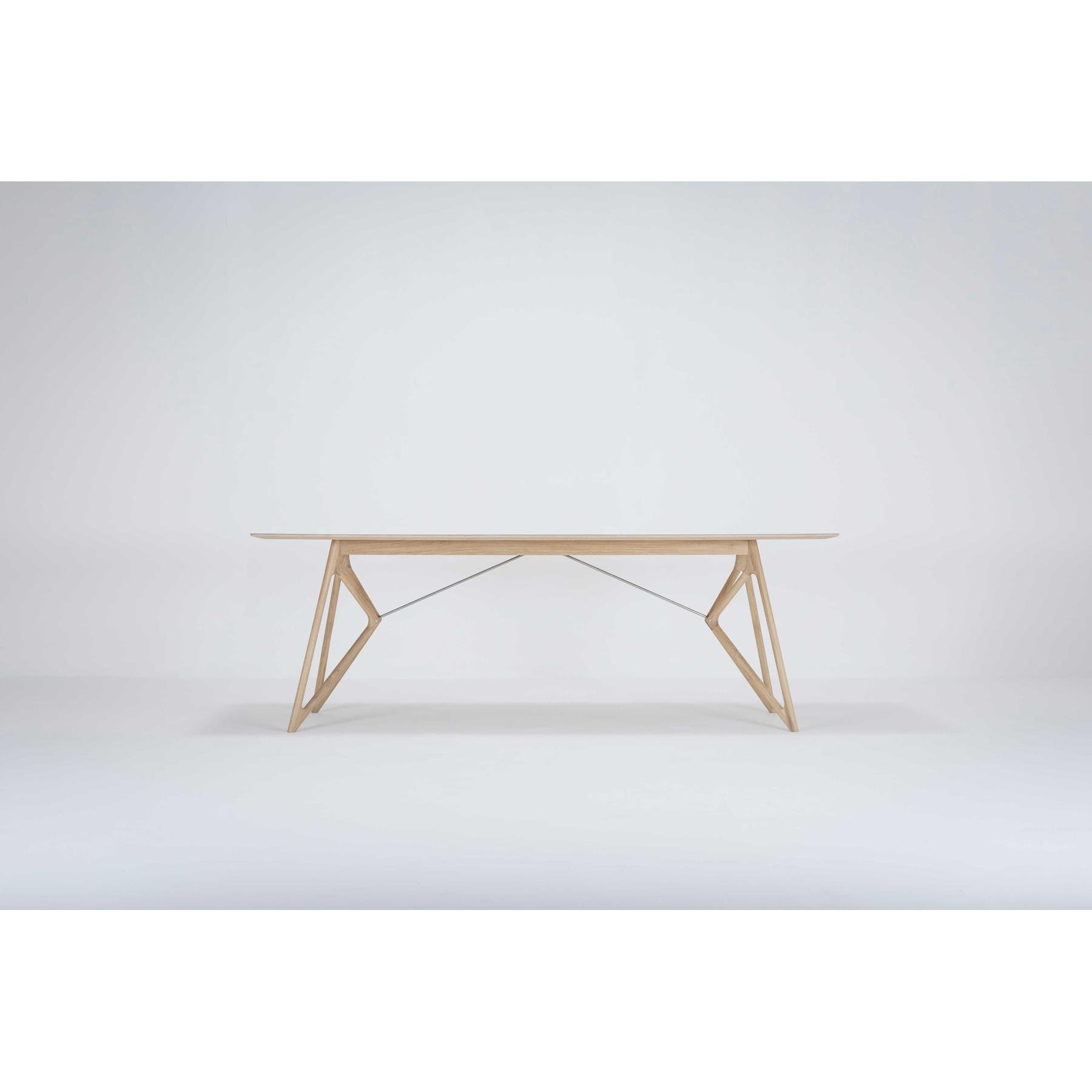 Gazzda Tink Tafel linoleum 220x90 whitewash Dark Olive