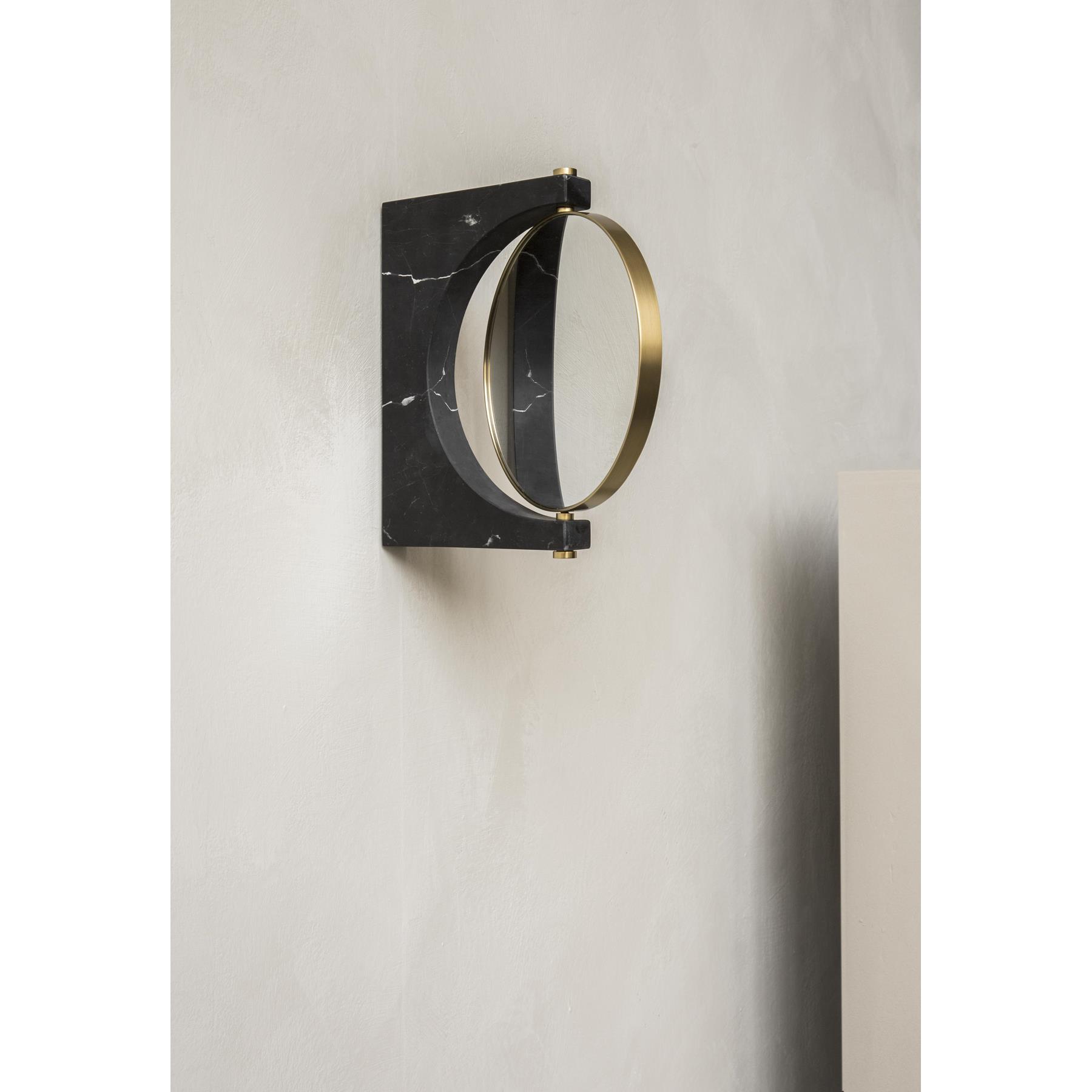 Audo Copenhagen Pepe spiegel wand Ø16 Black Marquina