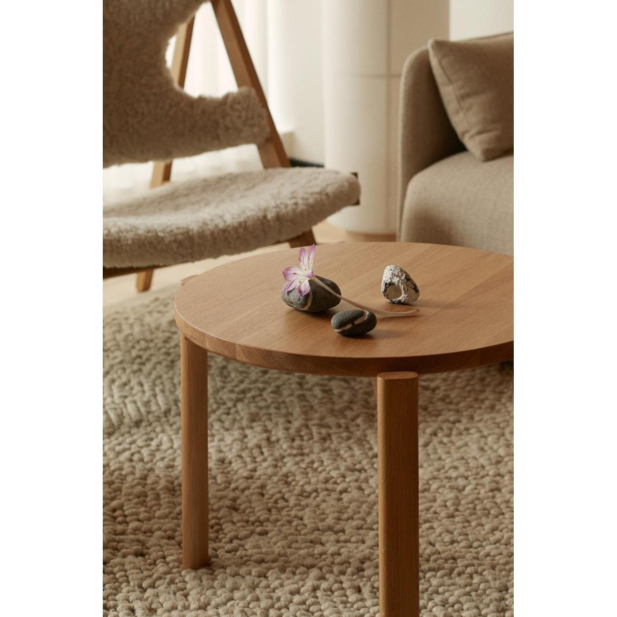 Audo Copenhagen Passage salontafel Ø90 naturel eiken