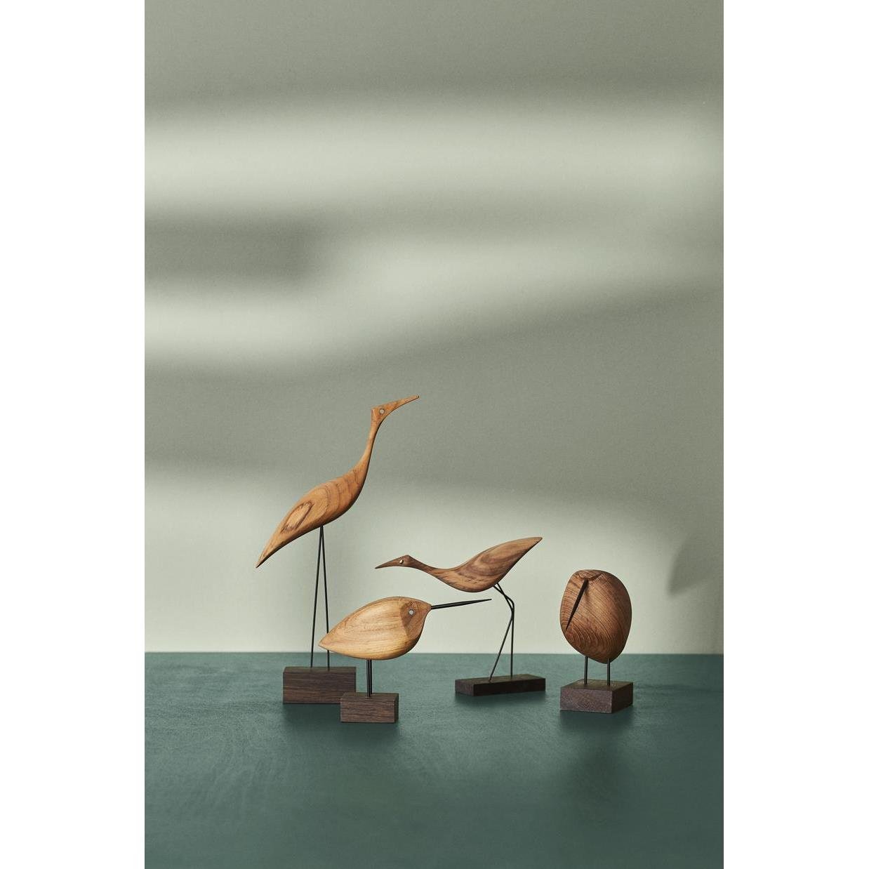 Warm Nordic Beak Bird Awake Snipe decoratie teak