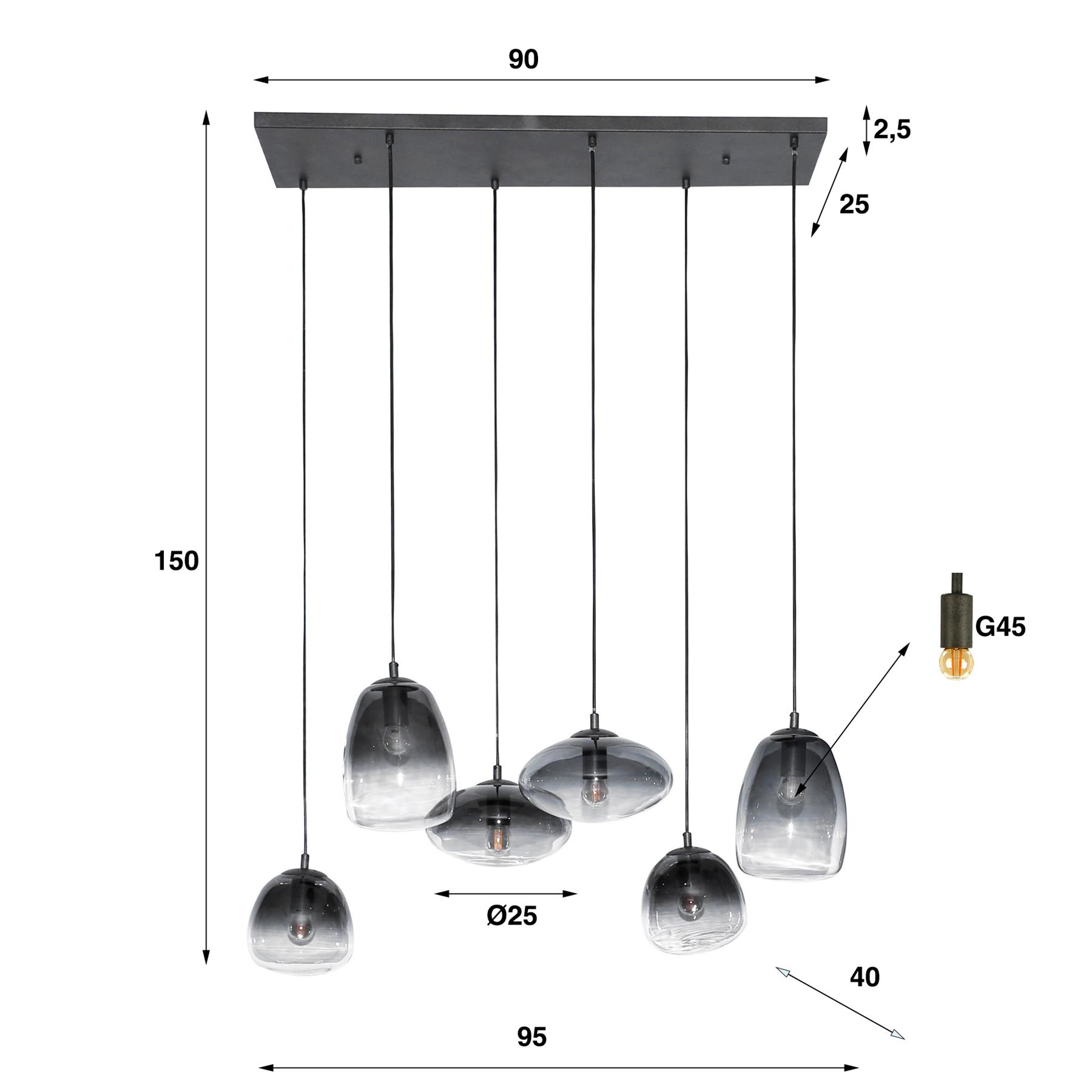 by fonQ  Cairo Hanglamp - Zwart 